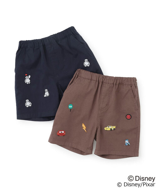 ハーフパンツ パンツ 短パン 「Disney」/「Disney/Pixar」ベイマックス / カーズ/ 刺しゅうハーフパンツ キッズ 子供服 男の子 女の子 | petit main | 16