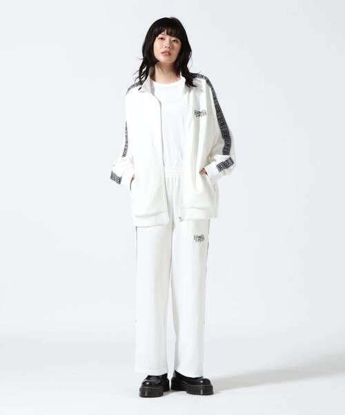 「L.H.P」 「gibous」ジャージパンツ M ホワイト レディース_画像3
