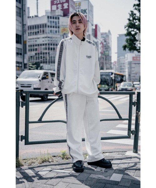 「L.H.P」 「gibous」ジャージパンツ M ホワイト レディース_画像4
