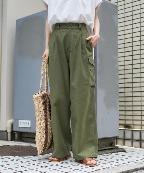 FREAK'S STORE（フリークスストア） ワイドパンツ カーゴパンツ バック