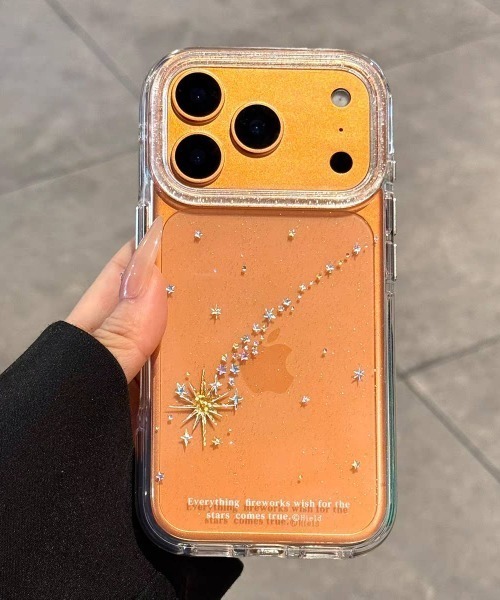 スマホケース きらめき 流れ星 透明 iPhone ケース 13/14.15.16.17