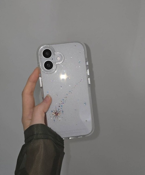 スマホケース きらめき 流れ星 透明 iPhone ケース 13/14.15.16.17