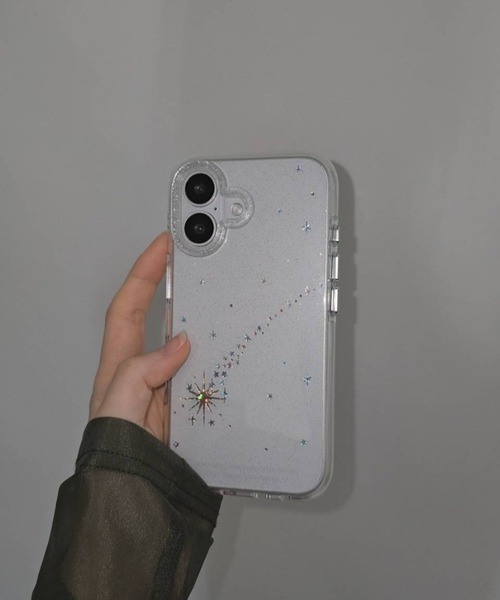スマホケース きらめき 流れ星 透明 iPhone ケース 13/14.15.16.17