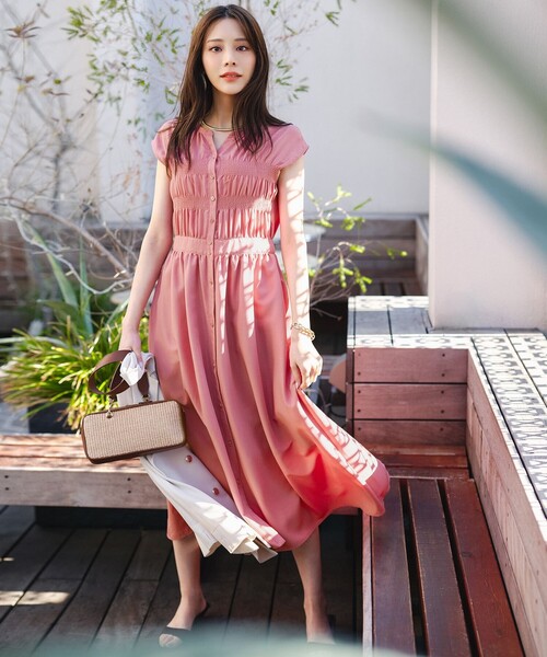「ANY SIS」 ノースリーブワンピース X-SMALL グレー レディース_画像2