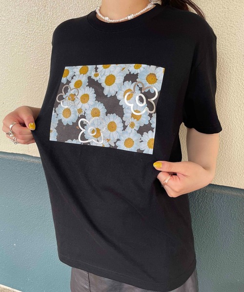「Casselini」 半袖Tシャツ M ブラック レディース_画像7