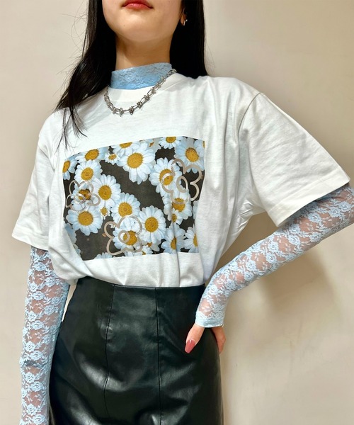 「Casselini」 半袖Tシャツ M ブラック レディース_画像9