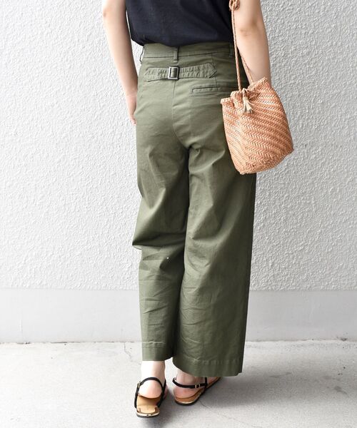 「liflattie ships」 チノパンツ MEDIUM ベージュ レディース_画像3