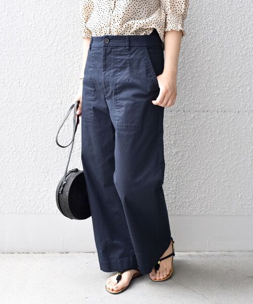 「liflattie ships」 チノパンツ MEDIUM ベージュ レディース_画像5