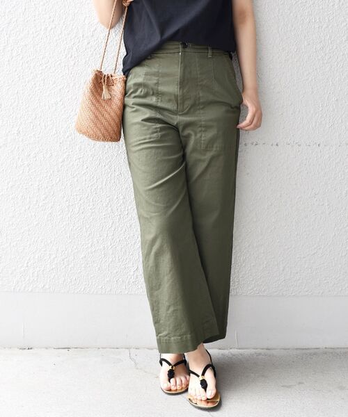「liflattie ships」 チノパンツ MEDIUM ベージュ レディース_画像8