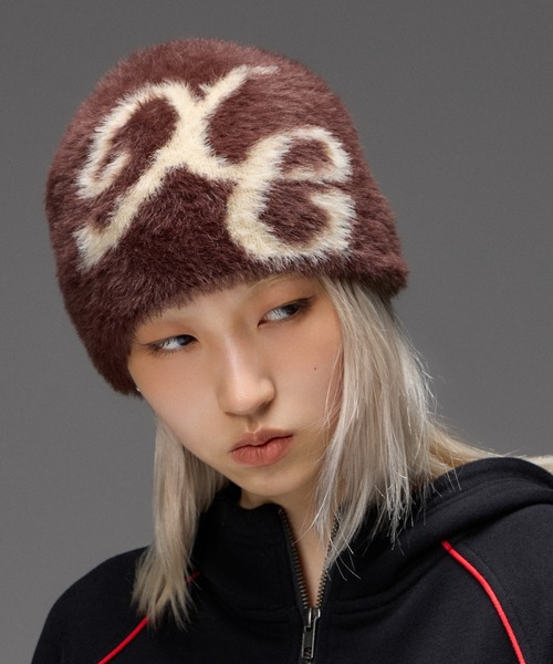 X-girl（エックスガール） ニット帽 ニットキャップ レディース LOGO