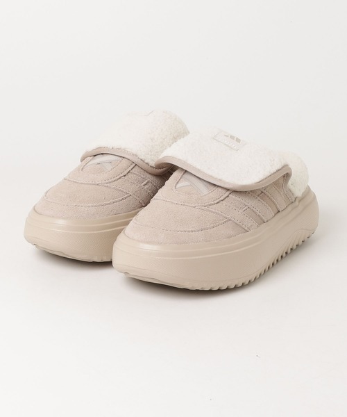 韓国限定 アディダス23.0㎝ グランドコートミュール　ボアサンダル adidas（アディダス） スニーカー グランドコート ミュール
