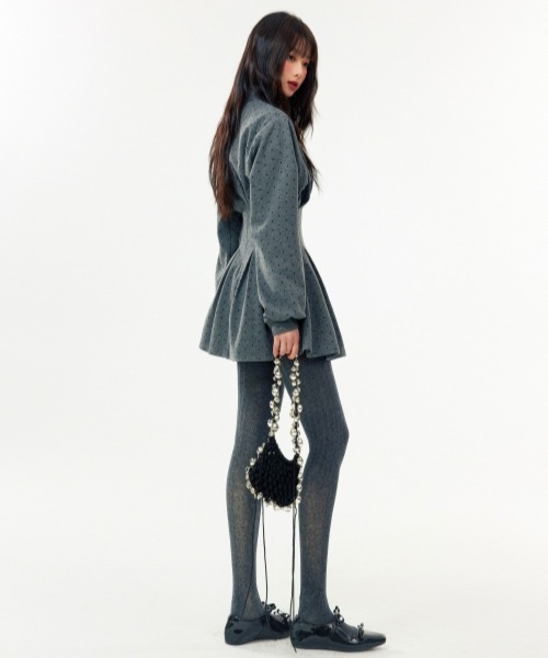 「gossip!ロサンゼルス」 長袖ワンピース M グレー レディース_画像9