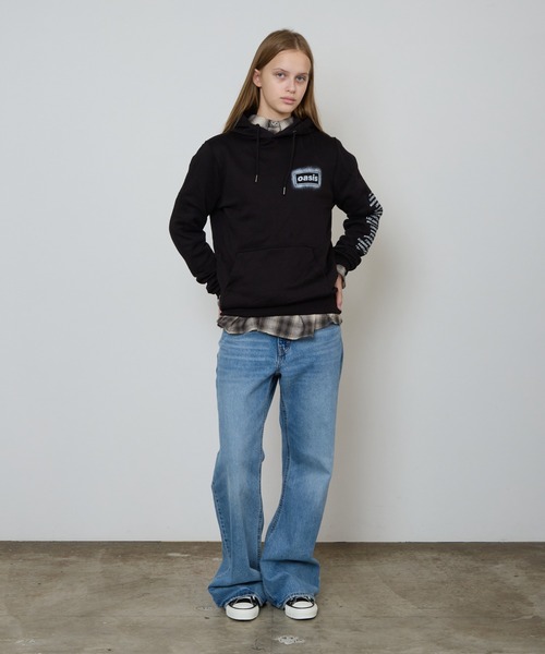 パーカー Oasis / オアシス OASIS UNISEX PULLOVER HOODIE: SPRAY LIVE