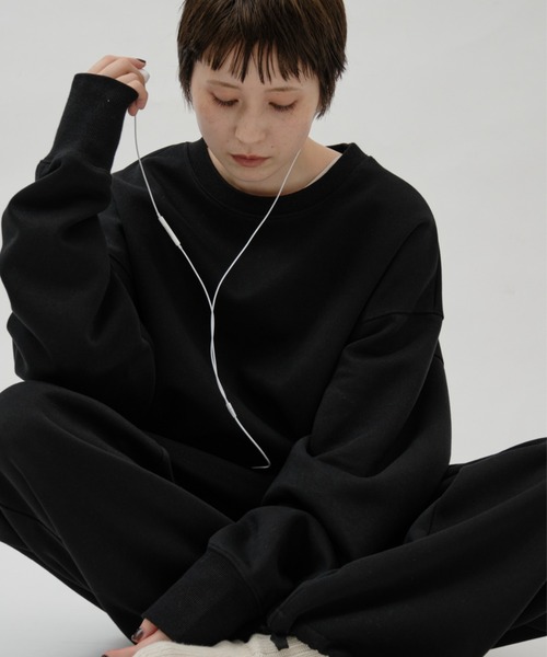 lit トレーナー スウェット Back Embroidery Loose Sweat レディース 
