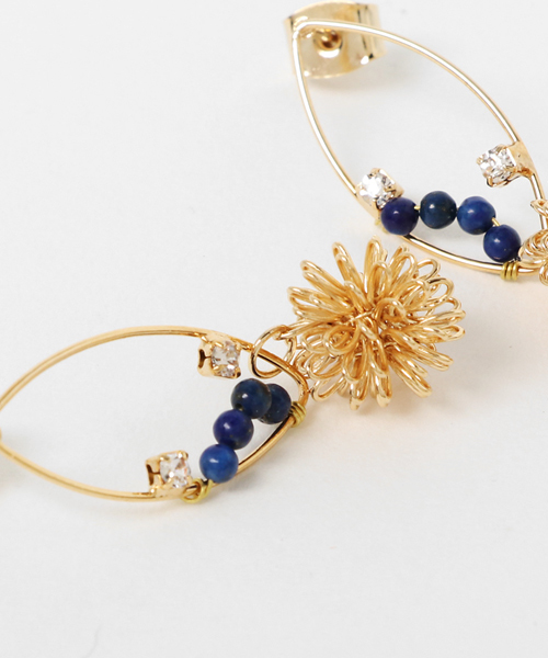 岩座 IWAKURA ピアス 「岩座」菊花石菱形ピアス レディース : ZOZOTOWN