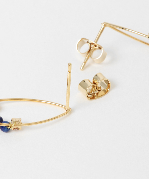 岩座 IWAKURA ピアス 「岩座」菊花石菱形ピアス レディース : ZOZOTOWN