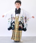 着物 5歳 七五三 鷹兜松 羽織袴 12点セッ...の詳細画像3