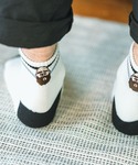 靴下 ハッピー刺繍 ショートソックス「防蚊/抗...の詳細画像3