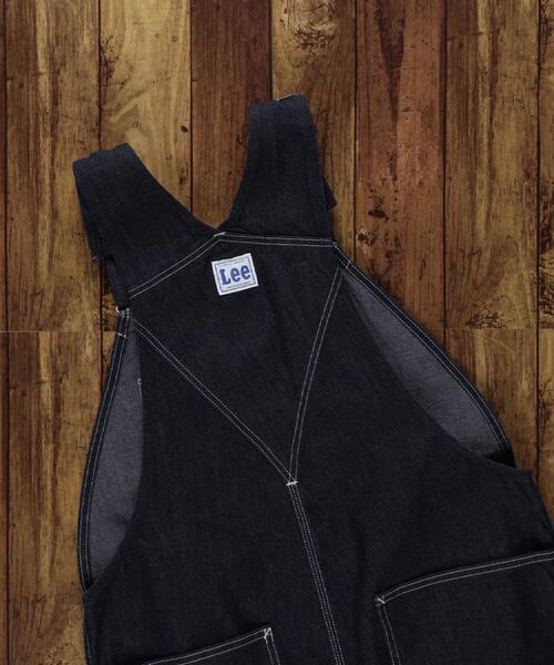 Lee ダークデニム オーバーオール　W34 Lee（リー） ワイドパンツ パンツ 「メンズ」オーバーオール メンズ
