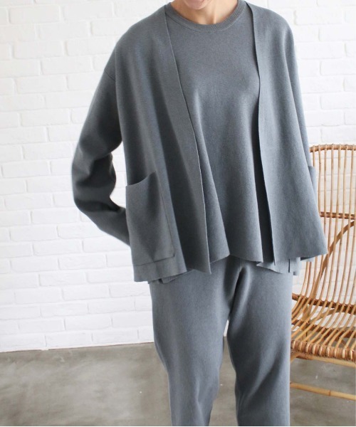 WALANCE ジャケット ノーカラージャケット ヘンプコットンニット 