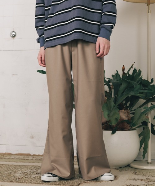 【GUMZZI】ブーツカットハイウエストロングスラックスto28777 ROOP TOKYO スラックス 「ROOPTOKYO別注」美シルエット TR