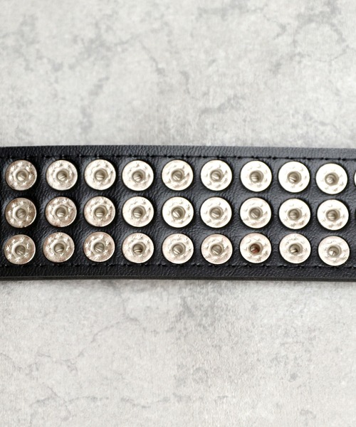 8 ベルト 3連スタッズベルト メンズ レディース : ZOZOTOWN Yahoo!店