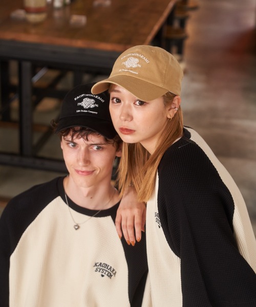 ☆.♥大人気♥.☆ 美品 キャップ kaoyorinakami キャップ 帽子 flower logo cap / フラワーロゴ