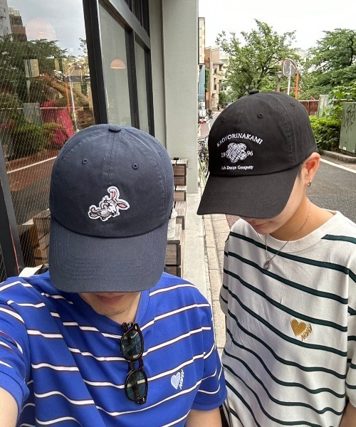 kaoyorinakami キャップ 帽子 flower logo cap / フラワーロゴ