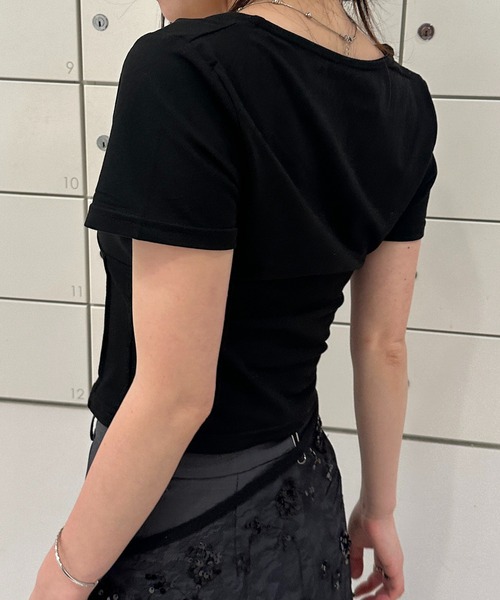 tシャツ フロントギャザーリボンT Front Gather Ribbon T レディース Front Gather Ribbon T/フロントギャザーリボンT