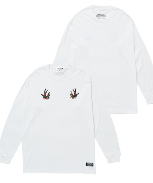 DOUBLE STEAL（ダブルスティール） tシャツ スワローワッペン 長袖T