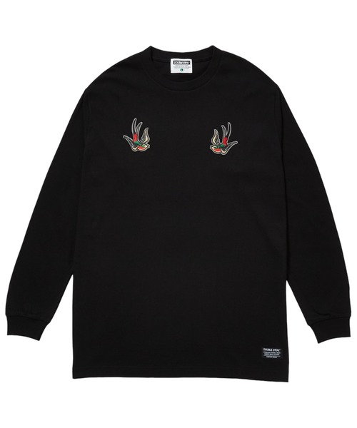 DOUBLE STEAL（ダブルスティール） tシャツ スワローワッペン 長袖T