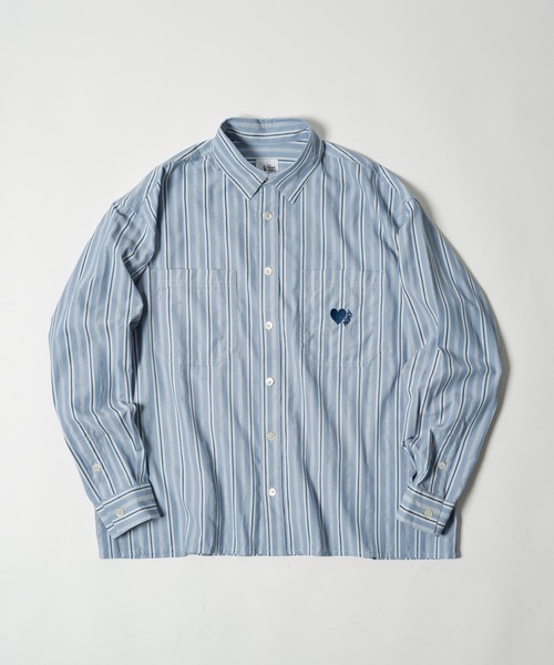 kaoyorinakami シャツ kaoyorinakami シャツ stripe wash shirts / ストライプ