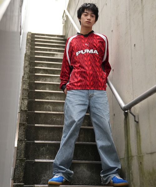 THE RAMPAGE PUMA ロンT PUMA（プーマ） tシャツ ロンTEE/ゲームシャツ オーバーサイズ 速乾