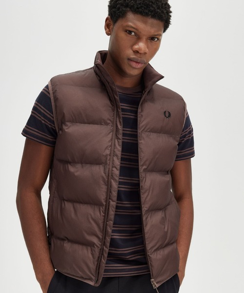美品　フレッドペリー　ダウンベスト　S FRED PERRY ダウンベスト ベスト Insulated Gilet