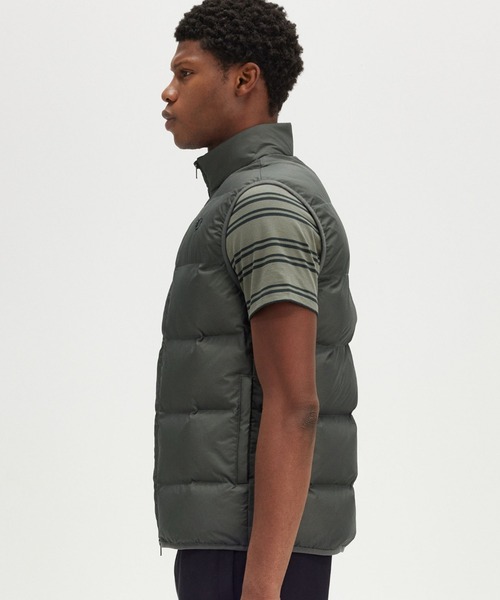 FRED PERRY チェック柄ダウンベスト Lサイズ FRED PERRY ダウンベスト ベスト Insulated Gilet