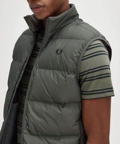 FRED PERRY ダウンベスト ベスト Insulated Gilet