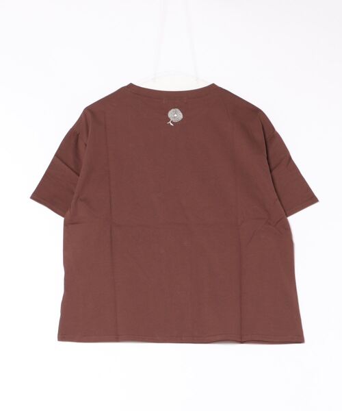 tシャツ (BD)「BARNDOOR」モノトーン フラワー 刺繍 Tシャツ レディース BARNDOOR tシャツ (BD)「BARNDOOR」モノトーン フラワー 刺繍