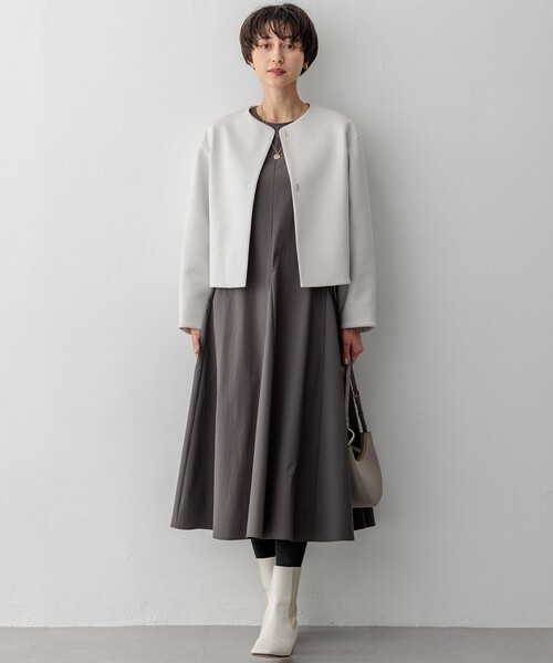 877t*美品 大きい44サイズ 自由区 洗える タイプライター ワンピース 877t*美品 大きい44サイズ 自由区 洗える タイプライター