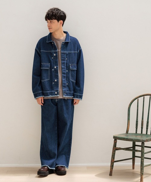 【関税込/国内発】ωAcne Studio カットオフ デニムジャケット LAKOLE デニムジャケット gジャン カットオフデニムジャケット