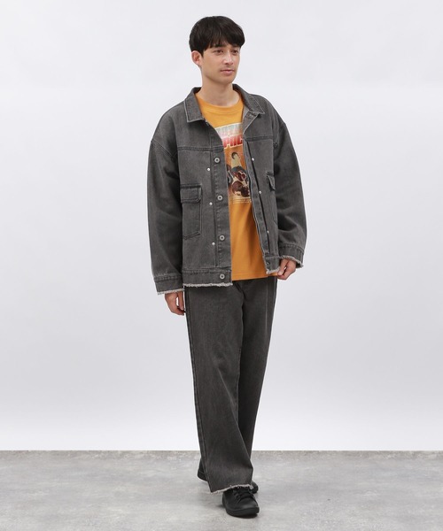 LAKOLE（ラコレ） デニムジャケット gジャン カットオフデニム
