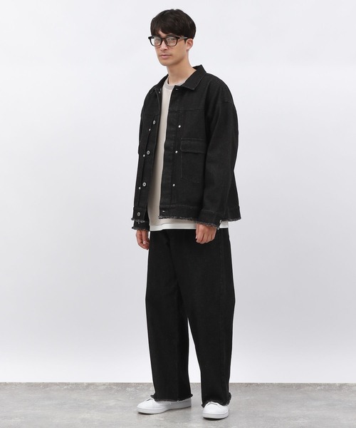 【関税込/国内発】ωAcne Studio カットオフ デニムジャケット LAKOLE デニムジャケット gジャン カットオフデニムジャケット