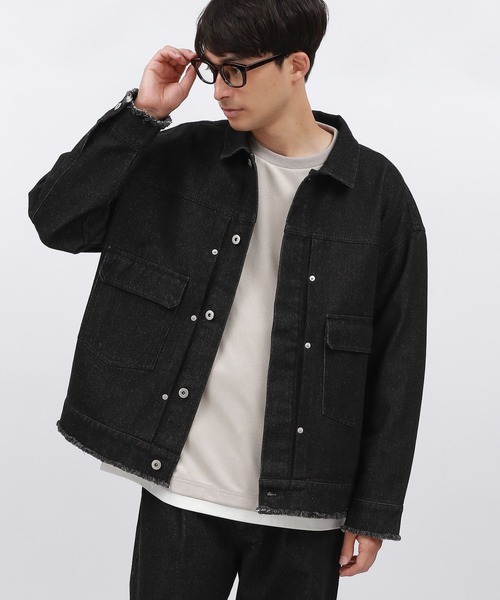 【関税込/国内発】ωAcne Studio カットオフ デニムジャケット LAKOLE デニムジャケット gジャン カットオフデニムジャケット