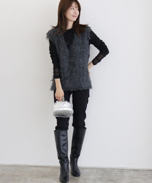 Pierrot（ピエロ） パンツ ブラックスキニーパンツ レディース