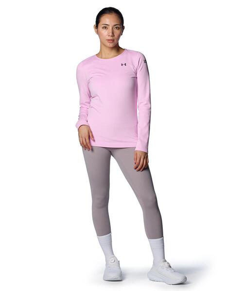 tシャツ UAコールドギア プロ ロングスリーブ クルーネック シャツ（トレーニング/レディース） レディース UNDER ARMOUR tシャツ UAコールドギア プロ ロングスリーブ