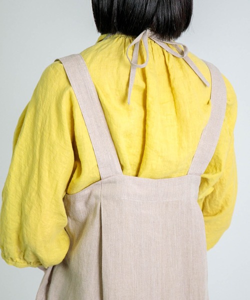 Honnete（オネット） サロペット オーバーオール Linen Halter Neck