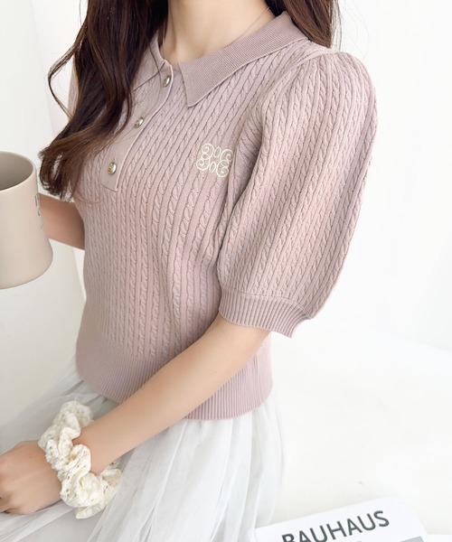 mily bilet ポロシャツ ポロ 「mily bilet」知的フェミニンで好印象を