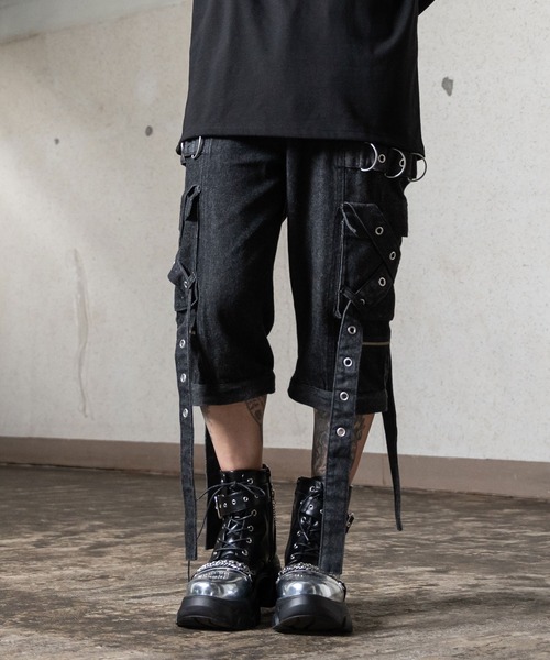 ボンテージデニムパンツ ボンテージデニムパンツ》BLACK | HIDOLATRAL THEODOL