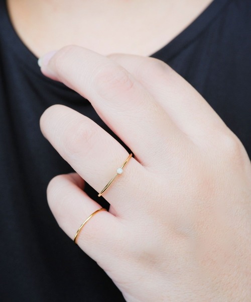 CERCA 指輪 リング SARINOHANA/京都オパールゴールドリング/14金