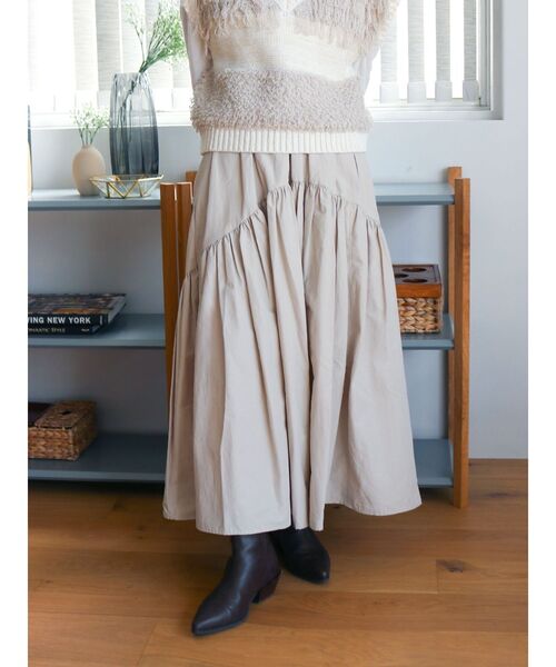 新品♪Ungrid チャコールグレーギャザーデザインティアードロングスカート Ungrid スカート ギャザーデザインスカート : ZOZOTOWN Yahoo!店