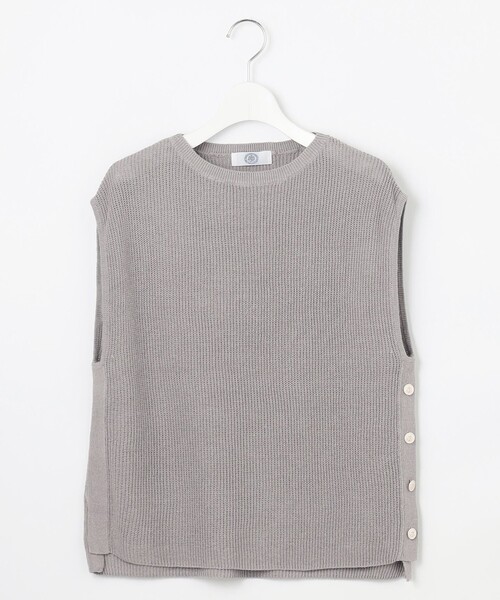 ベスト ジレ 「洗える」Linen Cotton Vest  ニット ベスト レディース J.PRESS ベスト ジレ 「洗える」Linen Cotton Vest ニット